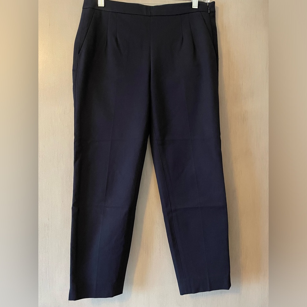 J Crew Martie skinny ankle pant. Navy,